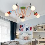 LED cartoon children room lamp bedroom ceiling lamp boy girl princess chandelier