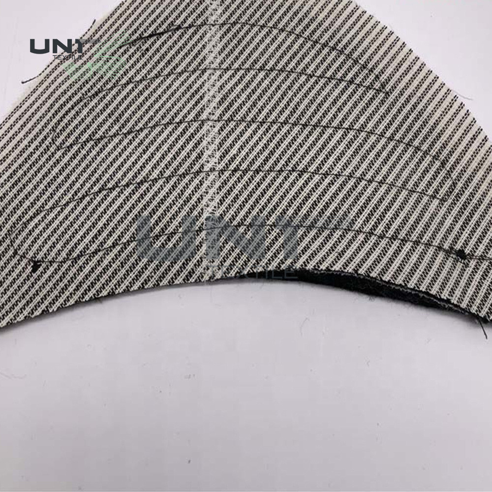 Hair Interlining Sewing Shoulder Pads For Men's Suits With Black / White Color