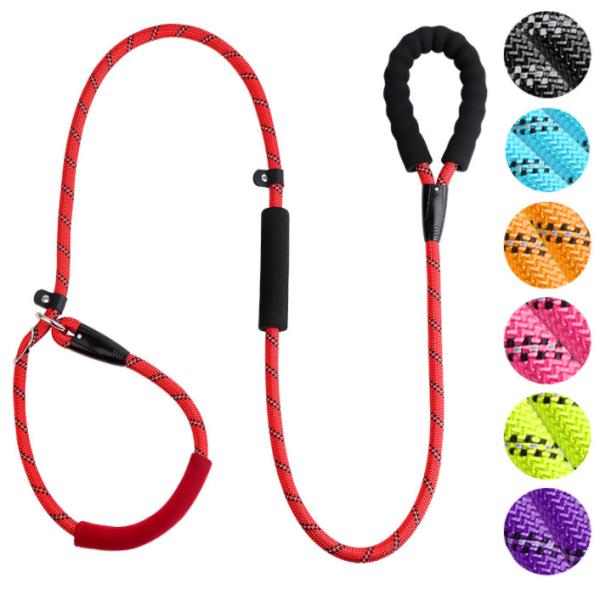 Buy cheap Red Nylon Training Dog Leash With Soft Comfortable Padded Handle 100 Ft Dog Leash from wholesalers