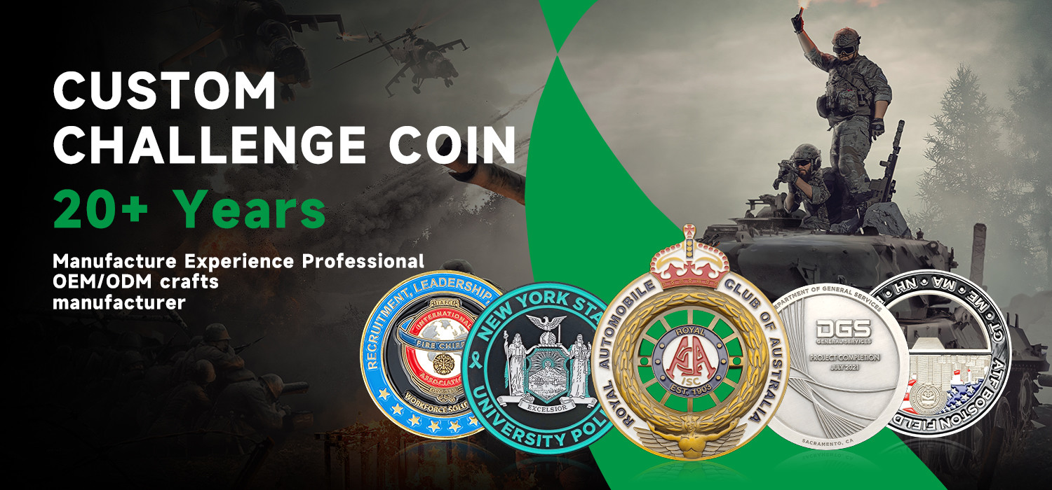 Custom Logo Challenge Coins Coin Metal Antique Brass Zinc Alloy Custom challenge coin