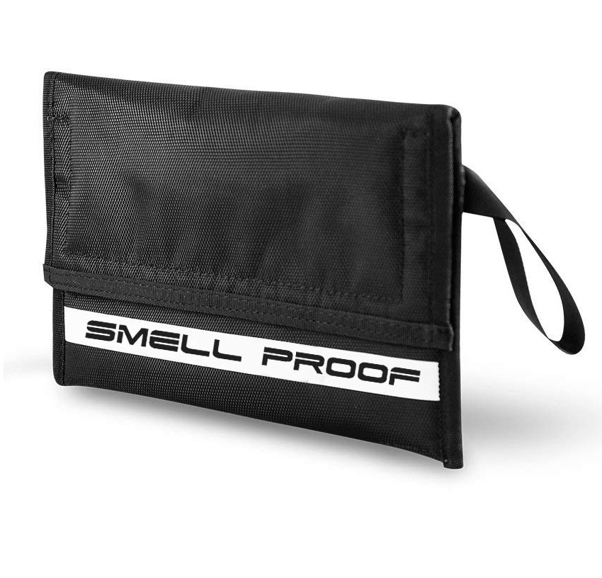 Large Discreet Carbon Smell Proof Bags Easily Concealed Grey Color Eco Friendly