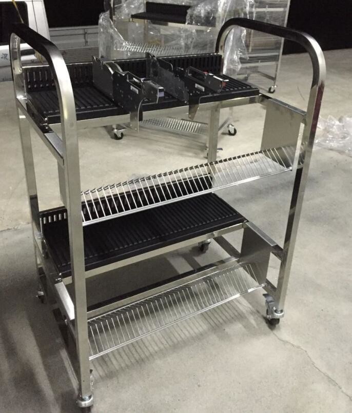 Fuji NXT Cart Double Layers Stainless Steel feeder storage cart