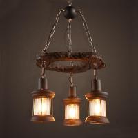 Buy cheap Rustiy Indoor Decoration Wood And Metal Pendant Light Ce Rohs Certification product