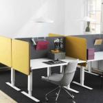 Office Polyester Fiber Desk Acoustic Screens Sound Absorption