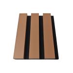 Artistic Wood Slat Acoustic Panels Three-Sided Wrapping For Modern Homes