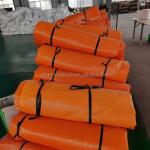 UV Resistant Woven Orange PVC Tarpaulin for All-Weather Protection and Sun