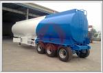 11900x2500x3800 Tanker Truck Trailer , Diesel Fuel Tank Trailer Anti - Wave