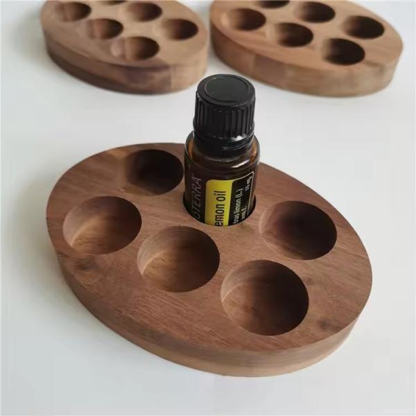 Buy cheap Customized wooden essential oil stand display stand from wholesalers