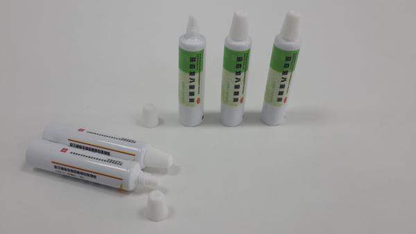 Buy cheap White Web 2g Laminated Medical Tubes For Pharmaceuticals Cosmetics Fez Cap from wholesalers