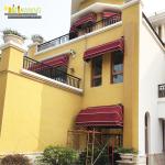 Anti UV Aluminum French Style Awnings Waterproof Folding Dutch Canopies