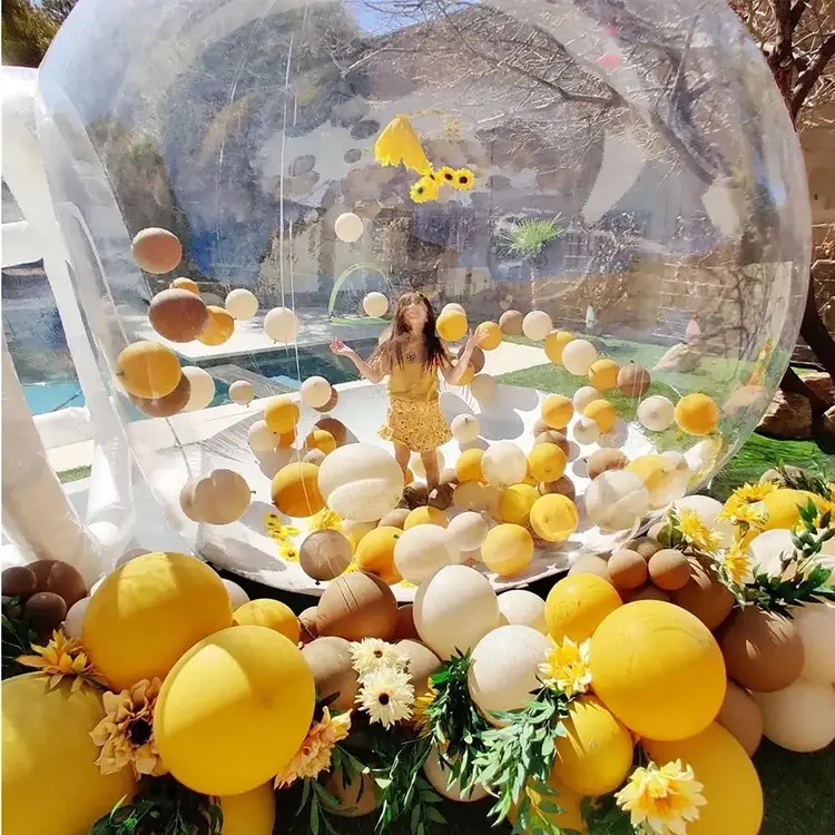 Transparent Kids Balloons Inflatable Bubble House For Party Fun House Clear