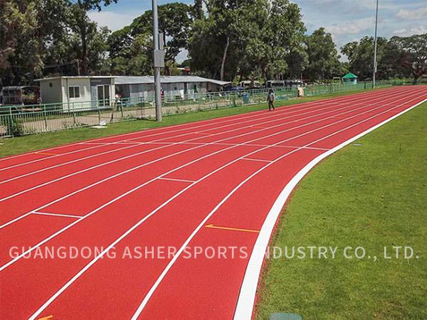 Buy cheap PU 13mm Thickness Tartan Running Track High Tensile Strength from wholesalers