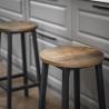 Buy cheap Round Bar Stool Set, Set of 2 Bar Stools, Industrial Bar Chair, Small Bar Stools, Kitchen Furniture, ULBC32X from wholesalers