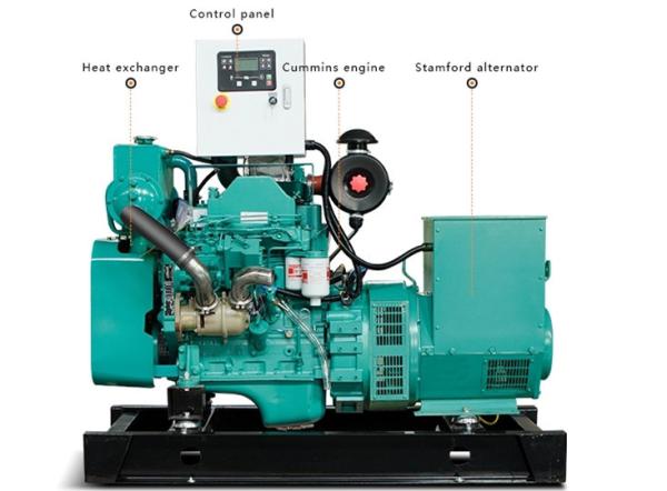 Buy cheap 12kw Cummins Marine Diesel Genset With 4bt3.9 Diesel Engine ISO9001 Compliant from wholesalers