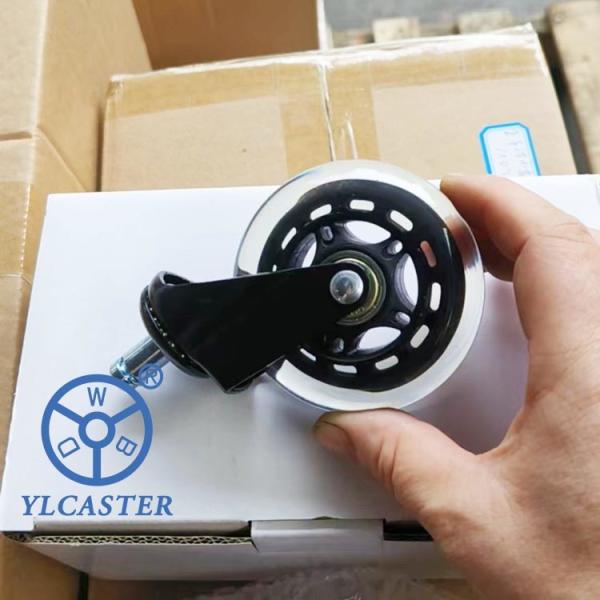 Buy cheap 3inch Transparent Pu Office Chair Wheels Clear Good Looking Furniture Casters from wholesalers