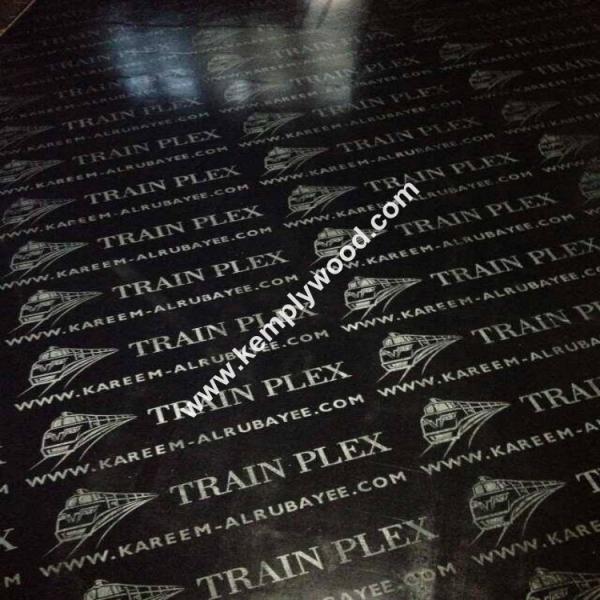 Quality Black film faced plywood with logo, black faced shuttering plywood, black film faced marine plywood for sale