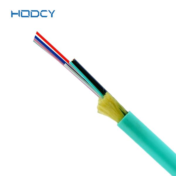 GJFJV Indoor Fiber Optic Cable OM3 FRP Strength Member Tight Buffered Distributi