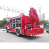 Buy cheap Heavy Duty Emergency Rescue Fire Truck 177kw 4x2 Euro 4 With 5T Crane from wholesalers