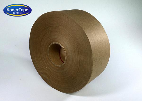 Buy cheap Brown Color Kraft Paper Tape Applicated by Water , Kraft Adhesive Tape from wholesalers