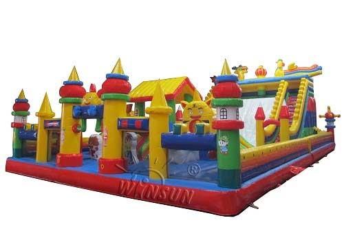 Buy cheap Giant Tiger Commercial Inflatable Bouncer And Slide For Children 18x10m from wholesalers
