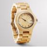 Buy cheap Ebony timber , wood band watches with date function,noctilucent hands can see from dark . from wholesalers