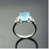 Buy cheap Silver Jewelry 9mmx10mm Oval Yellow Cubic Zirconia Ring(R264) from wholesalers