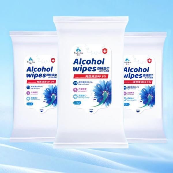 Buy cheap Safety Saturated Rubbing Alcohol Wipes / Comfortable Alcohol Prep Wipes from wholesalers