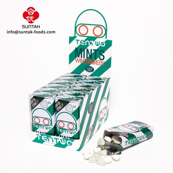 Buy cheap Wintergreen flavor sugar free mints candy with green tea extract for breath fresh from wholesalers