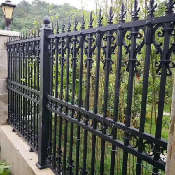 Buy cheap Wholesale 6ftx8ft garden black metal fences Wrought Iron Fence from wholesalers