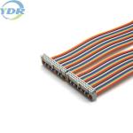 IDC 2.54 Pitch 34 Pin Flat Cable Rainbow Color UL2651 28AWG