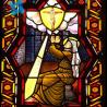 Buy cheap Luxury Decorative Stained Glass Panels Crystal Art Glass For Door from wholesalers