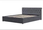 Plywood Upholstered Tufted Storage Bed