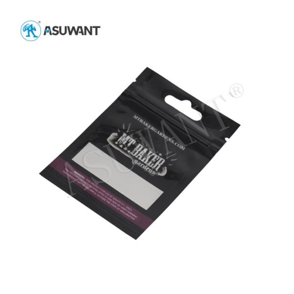 Buy cheap Recycled Custom Tear Notch Zipper Smell Proof Weed Bags Odor Proof Plastic from wholesalers