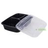 Buy cheap New design disposable PP 3 compartment food container with sauce dish from wholesalers