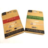 Buy cheap Tear Notch Kraft Paper Packaging Bags For Electronic Component USB Cable product