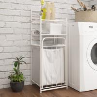 Buy cheap White Anti Corrosion H105cm Steel Laundry Basket product