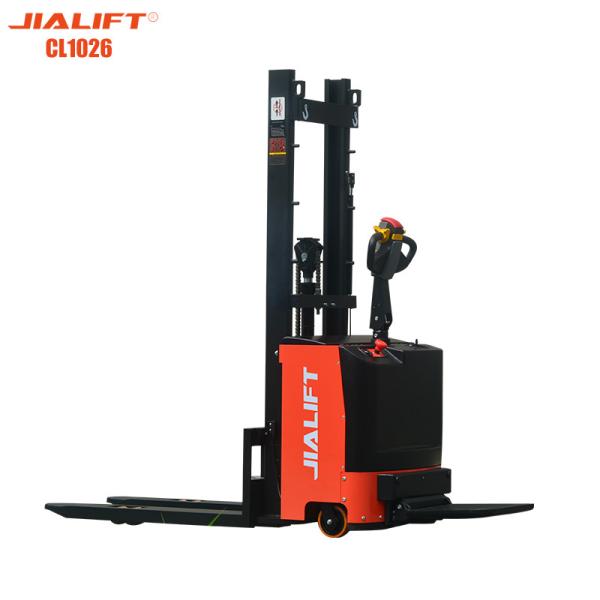 Buy cheap Electric stacker(Standing on) CL1026 Rated traction weight 1000kg Lifting height 2600mm Electric Reach Stacker from wholesalers