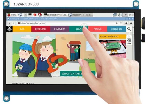 Buy cheap 7" 1024x600 Capacitive Touch Screen Module RGB HDMI LCD Module from wholesalers