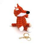 Red Cute Doll Key Chain , Cotton fox key ring 3 Dimensional 18cm Size