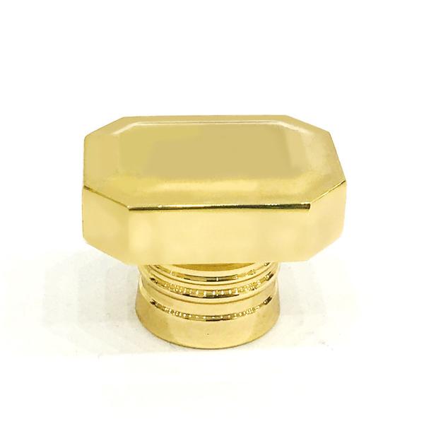 Buy cheap Classic Zinc Alloy Gold Plating Rectangle shape Metal Zamak Perfume Bottle Cap from wholesalers