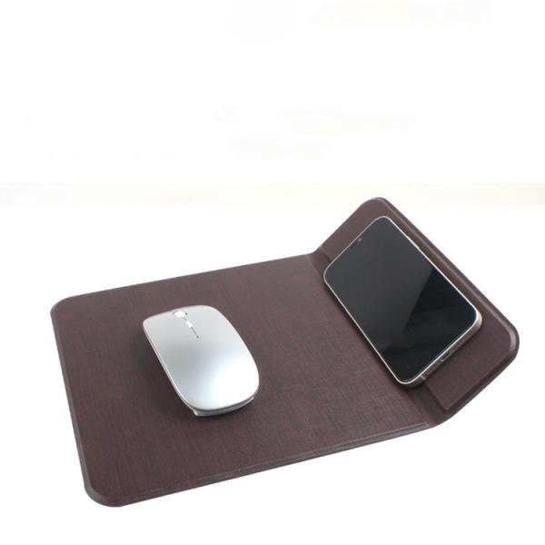 Buy cheap Waterproof Reusable Brown Leather Mouse Pad , 10W Personalised Leather Mouse Mat from wholesalers