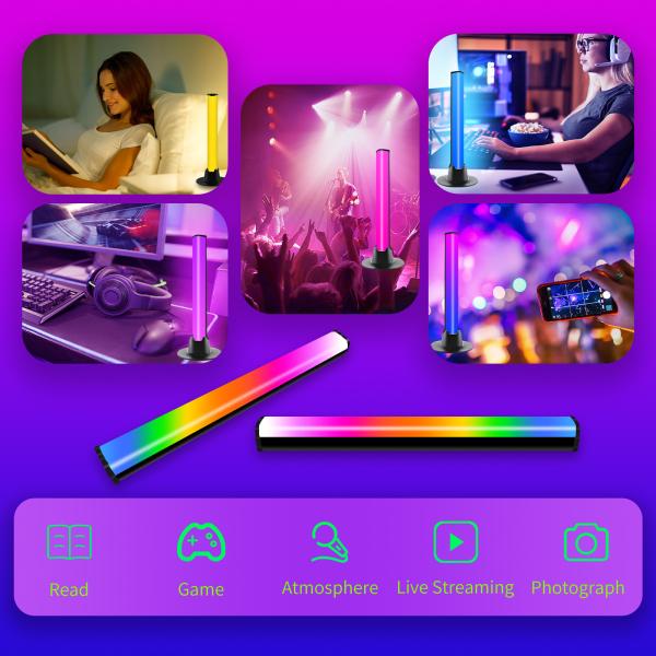 Buy cheap Voice Control LED RGB Gaming Light Stick Bar Music Mode Sync WiFi 2.4GHz from wholesalers