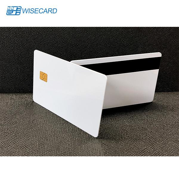 Buy cheap SLE4442 Pearl Chip Blank Magstripe Cards W HiCo 2 Track Silver Mag Stripe from wholesalers
