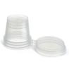Buy cheap Clear Plastic Mini Disposable Sauce Cup Leak Resistant With Lid from wholesalers