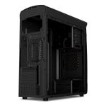 ETEK Airflow ATX Mid-Tower With Hollow & Transparent Front Panel Full Acrylic