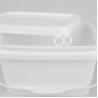 Buy cheap 5L PP Tool Storage Bucket White Square Plastic Buckets Rectangular from wholesalers