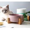 Buy cheap 15.5*7cm Ceramics Bamboo Shelf Pet Food Dispenser from wholesalers