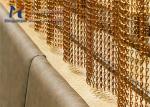 Ceiling Undulated Industrial Chain Curtains 2.0mm Heavy Metal Chain Link