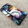 Buy cheap Thailand Authentic Stingray Skin Women's Long Trifold Wallet Genuine Leather Female Flower Clutch Lady Large Card Purse from wholesalers