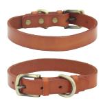Personalized Pet Collars Genuine Leather Dog Collar Adjustable Fashion Leather